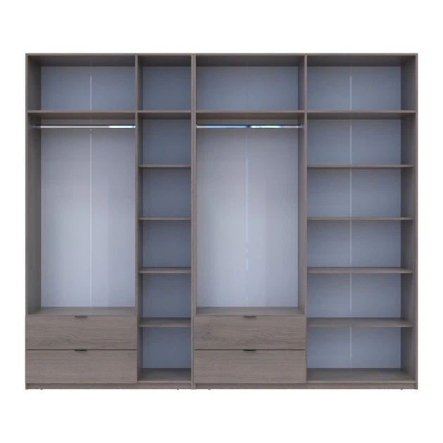 Комплект шкафов для одежды Doros Лукас (2 шт.) 280х50х240 см Канноло (DRS-011853) - Фото 7 Комплект шкафов для одежды Doros Лукас (2 шт.) 280х50х240 см Канноло (DRS-011853) - изображение 7
