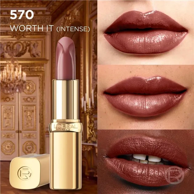 L'Oreal Paris Color Riche Помада для губ № 570 "Worth It Intense" - Фото 3 L'Oreal Paris Color Riche Помада для губ № 570 "Worth It Intense" - изображение 3