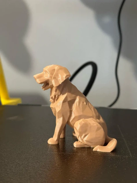 Статуетка собаки в стилі low poly. Aivory - изображение 3