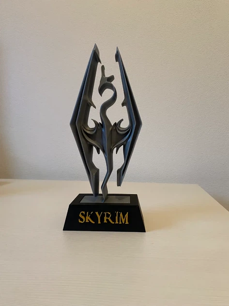 Статуетка логотип гри The Elder Scrolls V: Skyrim. Aivory - изображение 3