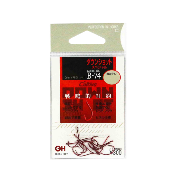 Гачок Owner Down Shot Hook SP B-74 №5 Red(12шт) - зображення 2