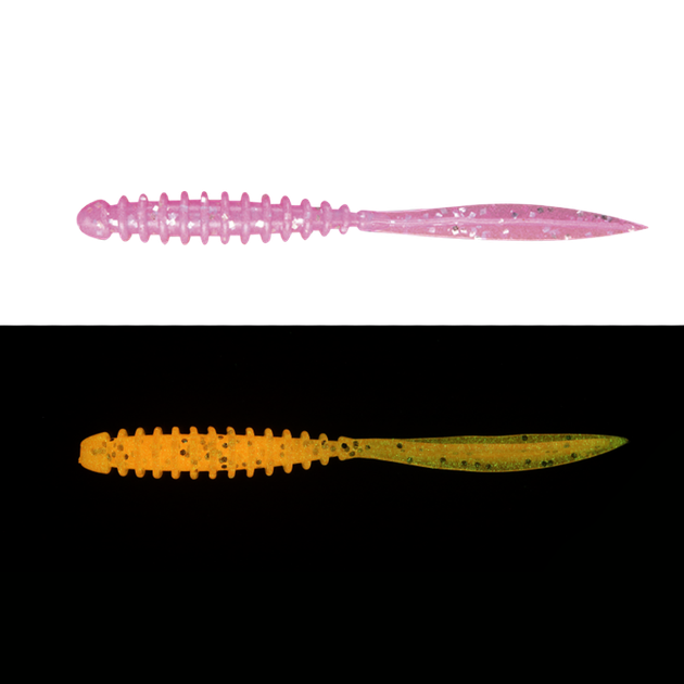 Силикон Jackall Peke Ring 2.5"(8шт) Glow Pink Silver Flake - Фото 1 Силикон Jackall Peke Ring 2.5"(8шт) Glow Pink Silver Flake - изображение 1