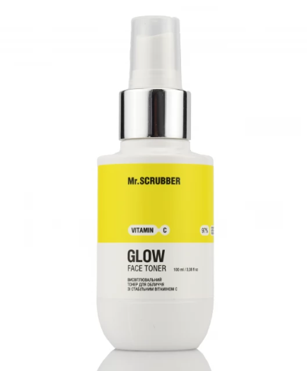 Тонер для обчиччя висвітлювальний з вітаміном С Mr.Scrubber Glow Toner 100 мл - Фото 1 Тонер для обчиччя висвітлювальний з вітаміном С Mr.Scrubber Glow Toner 100 мл - зображення 1