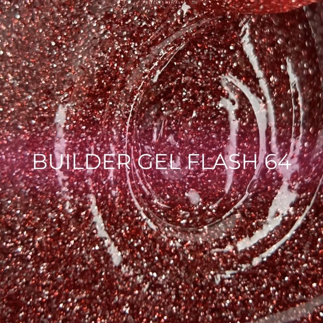 EDLEN Builder Gel Flash Світловідбиваючий гель №64, 30 мл - изображение 2