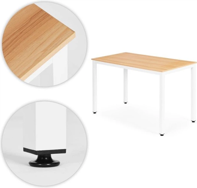 Stół do jadalni ModernHome by Multistore 120 x 60 cm Jasny dąb TH-CSD-16-5 (5905817011797) - obraz 5