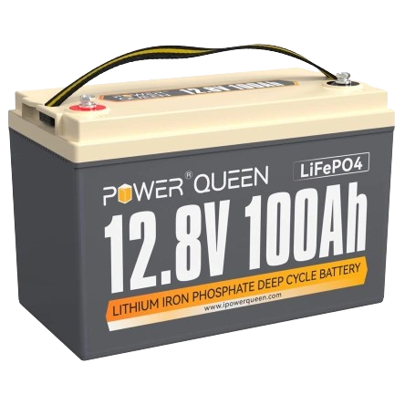 Акумулятор LiFePO4 Power Queen H190 12.8В 100А•год 4000 циклів 1280 Вт IP65 Чорний - Фото 1 Акумулятор LiFePO4 Power Queen H190 12.8В 100А•год 4000 циклів 1280 Вт IP65 Чорний - зображення 1