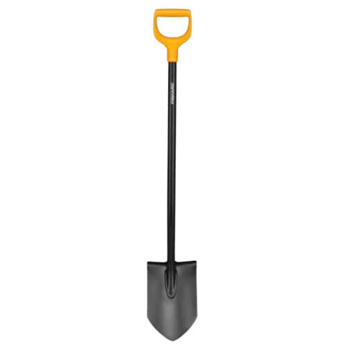 Лопата штикова Fiskars Solid із рейкової сталі D-подібна рукоять Чорний (1066716) - Фото 1 Лопата штикова Fiskars Solid із рейкової сталі D-подібна рукоять Чорний (1066716) - зображення 1