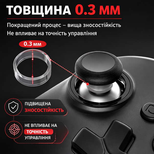 Защитные силиконовые кольца для стиков геймпада PS5 / PS4 / Xbox / Steam Deck / ROG Ally / Legion Go - протектор 2 шт - изображение 8