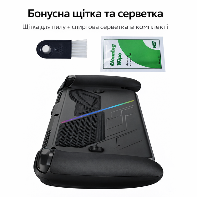 Защитный набор PGTECH для ASUS ROG Xbox Ally / Ally X - силиконовые заглушки, сетки вентиляции, карбоновые стикеры, накладки стеков - изображение 4