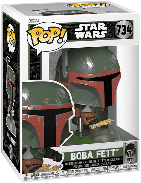 Фігурка Боба Фетт з ракетами на наколінниках — Funko Pop! STAR WARS: BOBA FETT WITH KNEEPAD ROCKETS #734 - Фото 1 Фігурка Боба Фетт з ракетами на наколінниках — Funko Pop! STAR WARS: BOBA FETT WITH KNEEPAD ROCKETS #734 - зображення 1