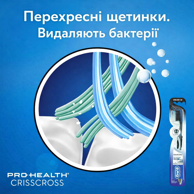 Щетка зубная Oral-B Charcoal Sensitive Extra Soft 2 шт. с углем экстра мягкая щетина - изображение 8