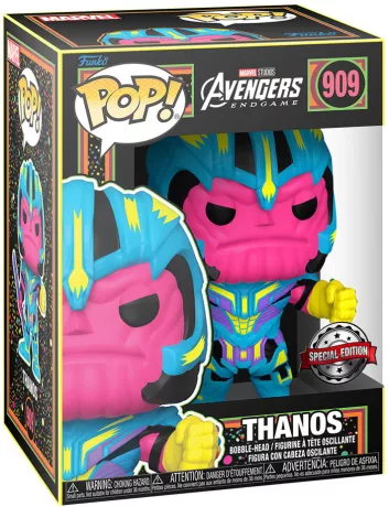 Фігурка Танос (Black Light) — Funko Pop! MARVEL: AVENGERS — THANOS (BLACK LIGHT) #909 - Фото 1 Фігурка Танос (Black Light) — Funko Pop! MARVEL: AVENGERS — THANOS (BLACK LIGHT) #909 - зображення 1