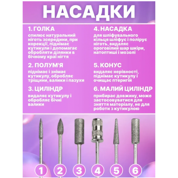 Электрический фрезер ручка для маникюра и педикюра TOPA 20 000 об/мин 9 Вт набор фрез сетевой VARIABLE SPEED ROTARY Розовый - Фото 4 Электрический фрезер ручка для маникюра и педикюра TOPA 20 000 об/мин 9 Вт набор фрез сетевой VARIABLE SPEED ROTARY Розовый - изображение 4