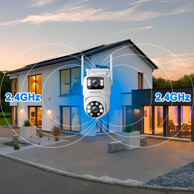 Бездротова поворотна WiFi камера SZSINOCAM TY-Q2 O-KAM Pro / Зовнішня камера відеоспостереження - зображення 3