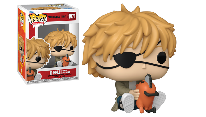Фигурка FUNKO POP! Денджи и Почита Denji with Pochita 86mm 1971 86484 - изображение 4
