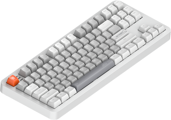 Klawiatura przewodowa Dark Project ALU87B Delta White (5292910036582) - obraz 2