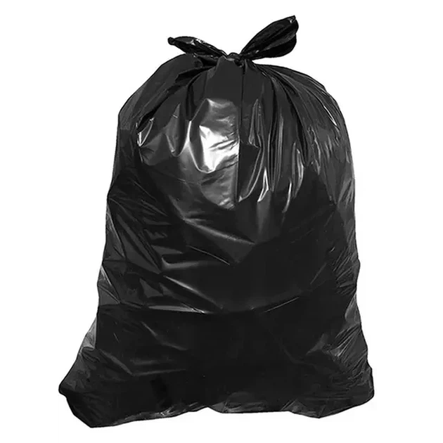 Пакети для сміття 240 л Помічниця 10 шт LDPE чорні міцні 100×120 см для будівельного та побутового сміття - зображення 2