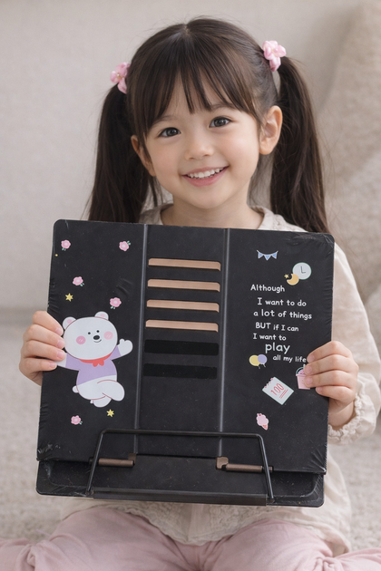Підставка для книг металева "Bear" 20,8*18,8см, 555-328-B, чорна. - Фото 3 Підставка для книг металева "Bear" 20,8*18,8см, 555-328-B, чорна. - зображення 3