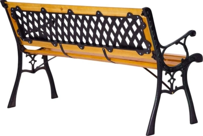 Drewniana ławka ogrodowa ModernHome by Multistore 126 x 51 cm (WYI-XG2072) - obraz 5