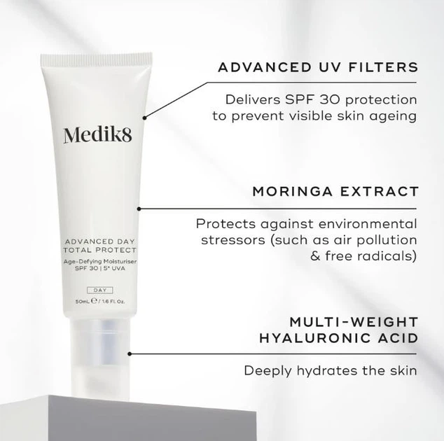 Крем для обличчя Medik8 Medik8 Advanced Day Total Protect SPF30 50 мл - Фото 2 Крем для обличчя Medik8 Medik8 Advanced Day Total Protect SPF30 50 мл - изображение 2