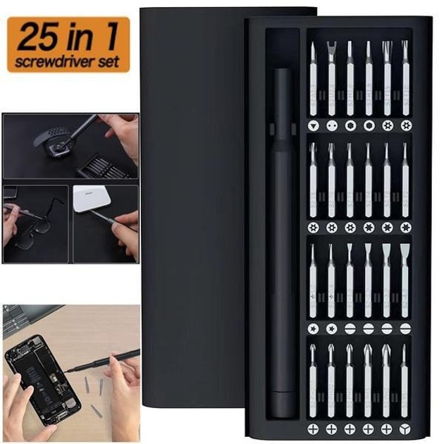 Набор отверток 25 в 1 магнитные Биты Phillips Torx Hex Precision DIY разборный миникейс - изображение 3