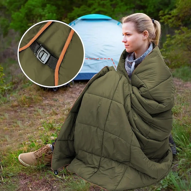 Водонепроницаемое пуховое одеяло 200x140 см для туризма и походов AND-8-AND-9 - изображение 3