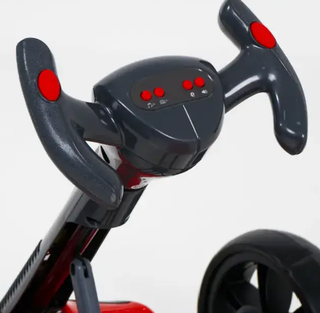 Дитячий електрокарт GO KART F1 2x6V акумулятори, EVA-колеса, Bluetooth, інтерактивне кермо, пульт Д/У Жовтий - зображення 2