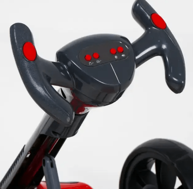 Дитячий електрокарт GO KART F1 2x6V акумулятори, EVA-колеса, Bluetooth, інтерактивне кермо, пульт Д/У Білий - зображення 3