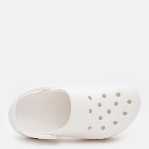 Жіночі крокси на платформі Crocs Classic Bae Clog Білі 206302-100 W8/38-39/24.6см - Фото 5 Жіночі крокси на платформі Crocs Classic Bae Clog Білі 206302-100 W8/38-39/24.6см - зображення 5