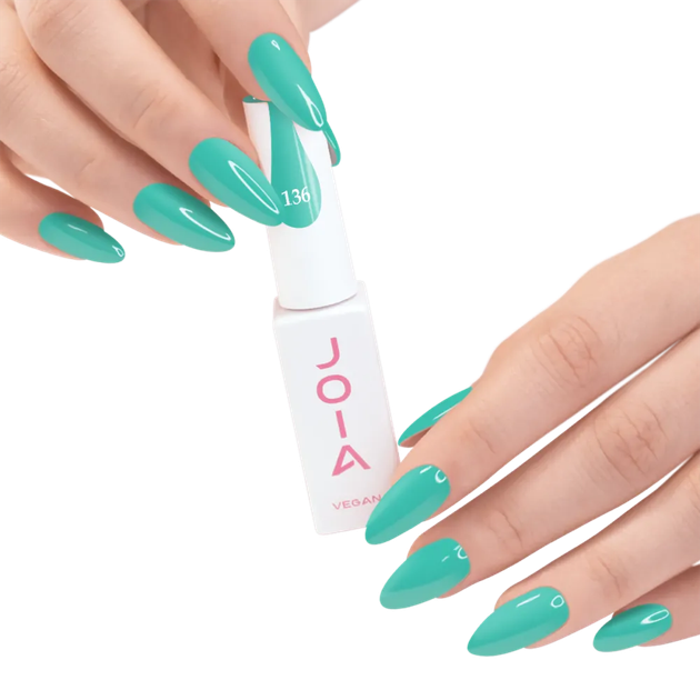 Гель-лак бірюзовий, емаль JOIA vegan №136 6 мл - зображення 2