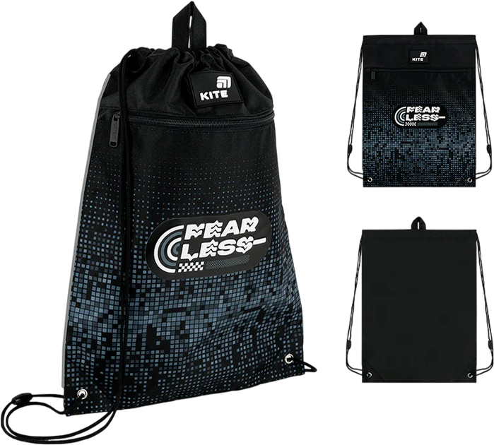 Сумка для взуття Kite Fearless 46х33 см Чорна (K26-601M-32) - зображення 2
