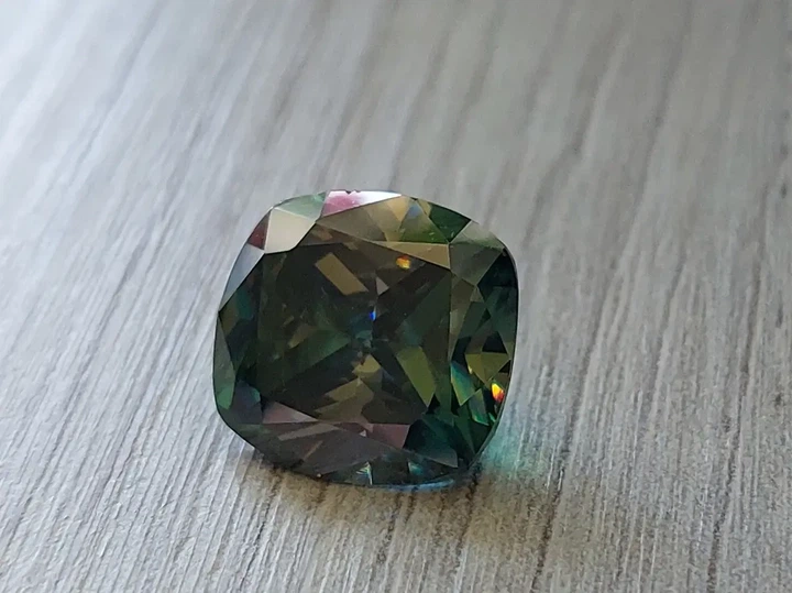 Муассанит 8.10 ct VVS1 13.27 х 12.6 мм (5330) - изображение 5