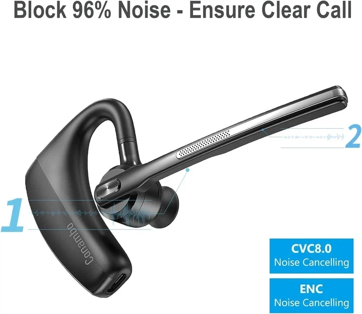 Моно гарнітура Conambo K10C Bluetooth Чорна - Фото 3 Моно гарнітура Conambo K10C Bluetooth Чорна - зображення 3