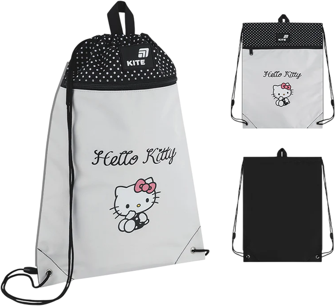 Сумка для взуття Kite Hello Kitty 46х33 см Сіра (HK26-601M-10) - зображення 2