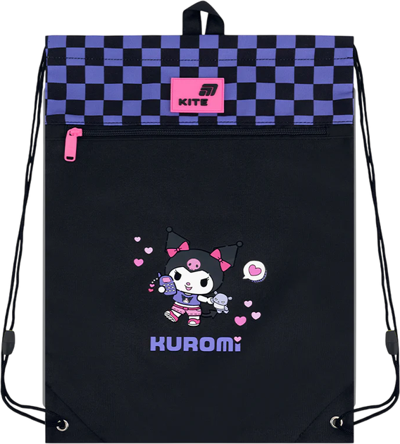 Сумка для взуття Kite Kuromi 46х33 см Чорна (HK26-601M-3) - зображення 4