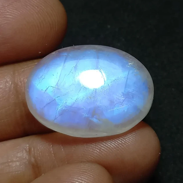 Лунный камень 28 Ct 19×26×6 мм (12141) - Фото 3 Лунный камень 28 Ct 19×26×6 мм (12141) - изображение 3