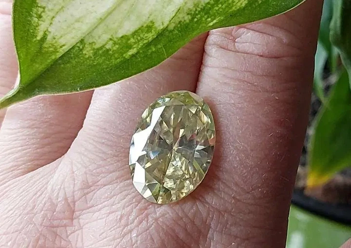 Муассанит светло желтый 12.95 ct (5077315) - изображение 3
