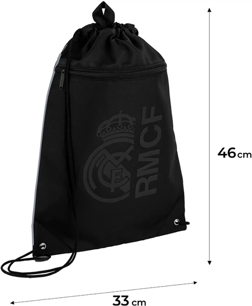 Сумка для взуття Kite FC Real Madrid 46х33 см Чорна (RL26-601M) - зображення 3
