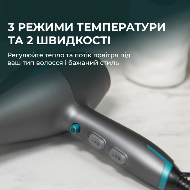 Фен CECOTEC IoniCare 5200 Aura Black - зображення 6