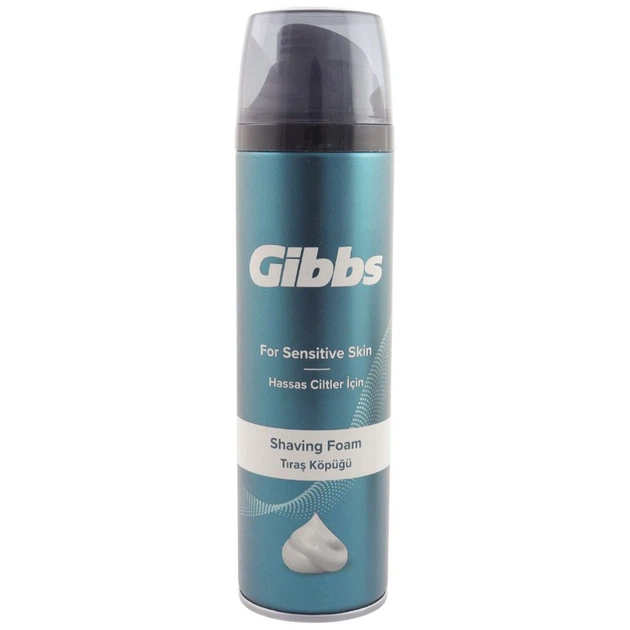Пена для бритья Gibbs Sensitive, 200 мл - 644617 - Фото 1 Пена для бритья Gibbs Sensitive, 200 мл - 644617 - изображение 1