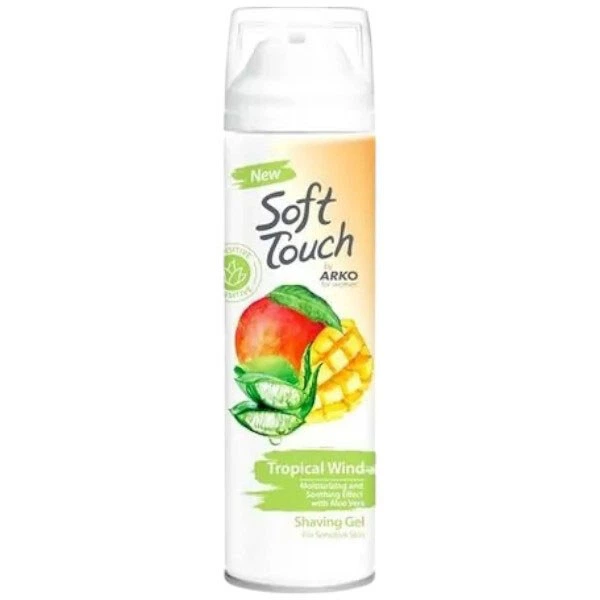 Гель для бритья женский ARKO Soft Touch Tropical Wind 200 мл - 577765 - Фото 1 Гель для бритья женский ARKO Soft Touch Tropical Wind 200 мл - 577765 - изображение 1