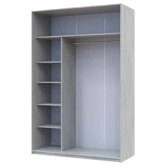 Шкаф купе Doros Сити Лайт Сосна Натти 1 ДСП / 1 зеркало 150х60х225 (DRS-011965) - Фото 4 Шкаф купе Doros Сити Лайт Сосна Натти 1 ДСП / 1 зеркало 150х60х225 (DRS-011965) - изображение 4
