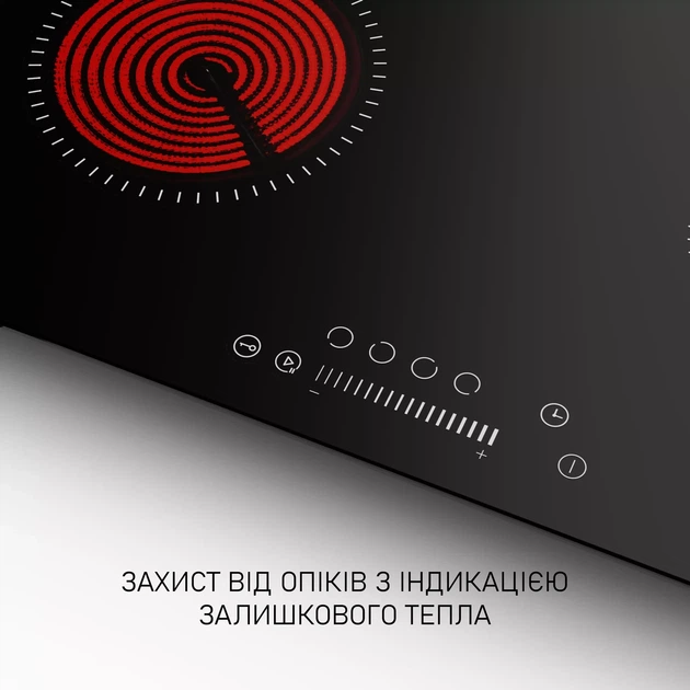 Варочная поверхность Minola MHS 6071 TBL, черная электрическая стеклокерамическая рабочая поверхность на кухню, конфорки Hi-Light - изображение 5