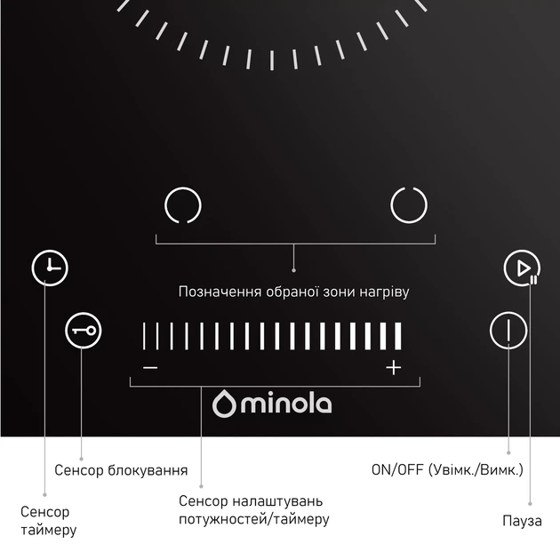 Варочная поверхность Domino Minola MHS 3071 TBL, черная электрическая стеклокерамическая компактная на 2 конфорки Hi-Light - Фото 7 Варочная поверхность Domino Minola MHS 3071 TBL, черная электрическая стеклокерамическая компактная на 2 конфорки Hi-Light - изображение 7