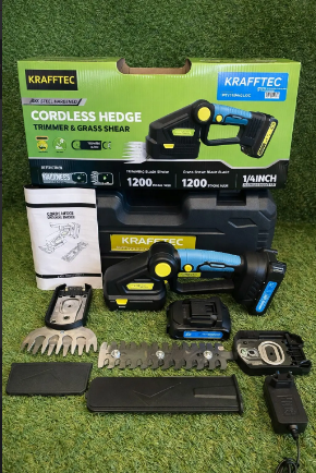 Аккумуляторный кусторез KRAFFTEC Saker Trimmer 36V — ножницы для травы и кустов с двумя аккумуляторами - изображение 2