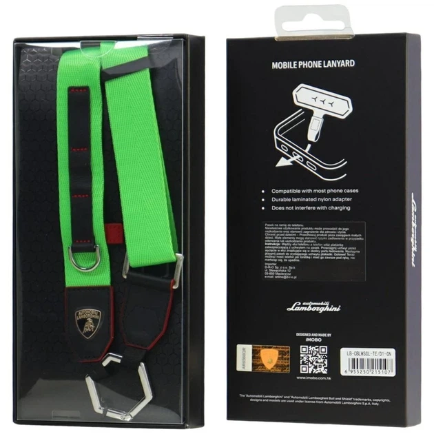 Uniwersalny pasek Lamborghini D1 Crossbody Webbing Strap Green Audi (6955250215107) - obraz 3