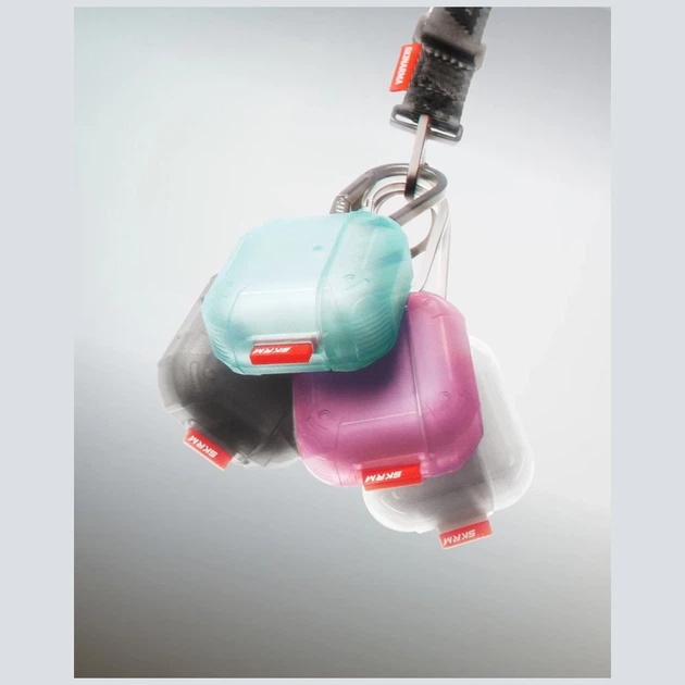 Чехол для наушников Skinarma Mecha CE для AirPods 4 Teal (SK-AP4MECCE-TEAL) - изображение 4