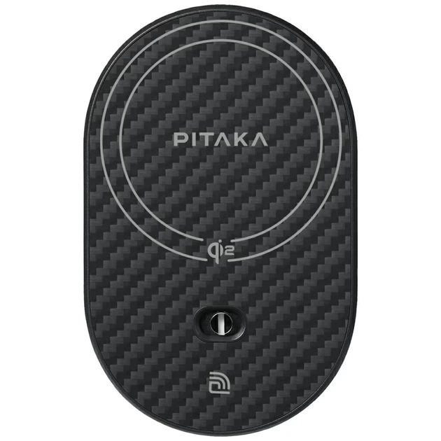 Автотримач з функцією бездротової зарядки Pitaka MagEZ Pro 2 15W Black Grey with MagSafe (CM2402N) - Фото 3 Автотримач з функцією бездротової зарядки Pitaka MagEZ Pro 2 15W Black Grey with MagSafe (CM2402N) - зображення 3