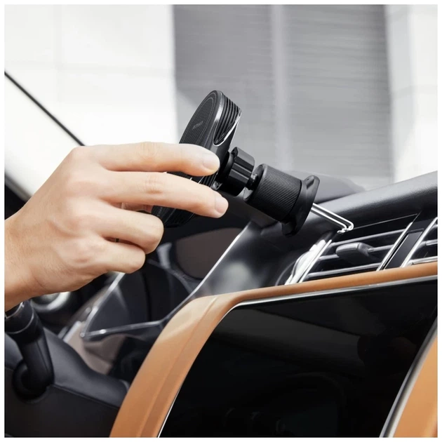 Автотримач з функцією бездротової зарядки Pitaka MagEZ Pro 2 15W Black Grey with MagSafe (CM2402N) - Фото 13 Автотримач з функцією бездротової зарядки Pitaka MagEZ Pro 2 15W Black Grey with MagSafe (CM2402N) - зображення 13