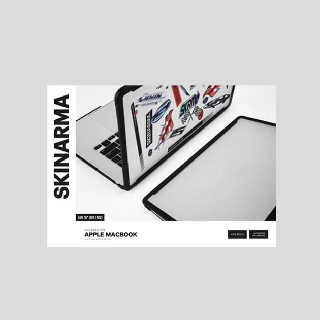 Чехол Skinarma Henko для MacBook Air 15" (M3-M2) Frost Clear (SK-2023MBA15-HENFRT) - Фото 6 Чехол Skinarma Henko для MacBook Air 15" (M3-M2) Frost Clear (SK-2023MBA15-HENFRT) - изображение 6